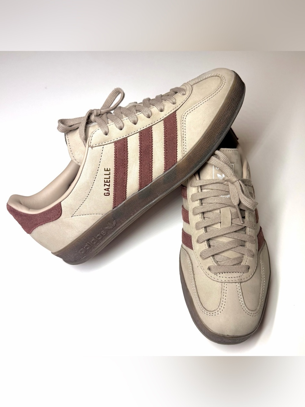 adidas Originals Men’s Gazelle Indoor sneakers in beige and brown Size - 9.5